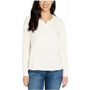 BUFFALO David Bitton Ladies' Long Sleeve Crew Neck Top - NWT - Small